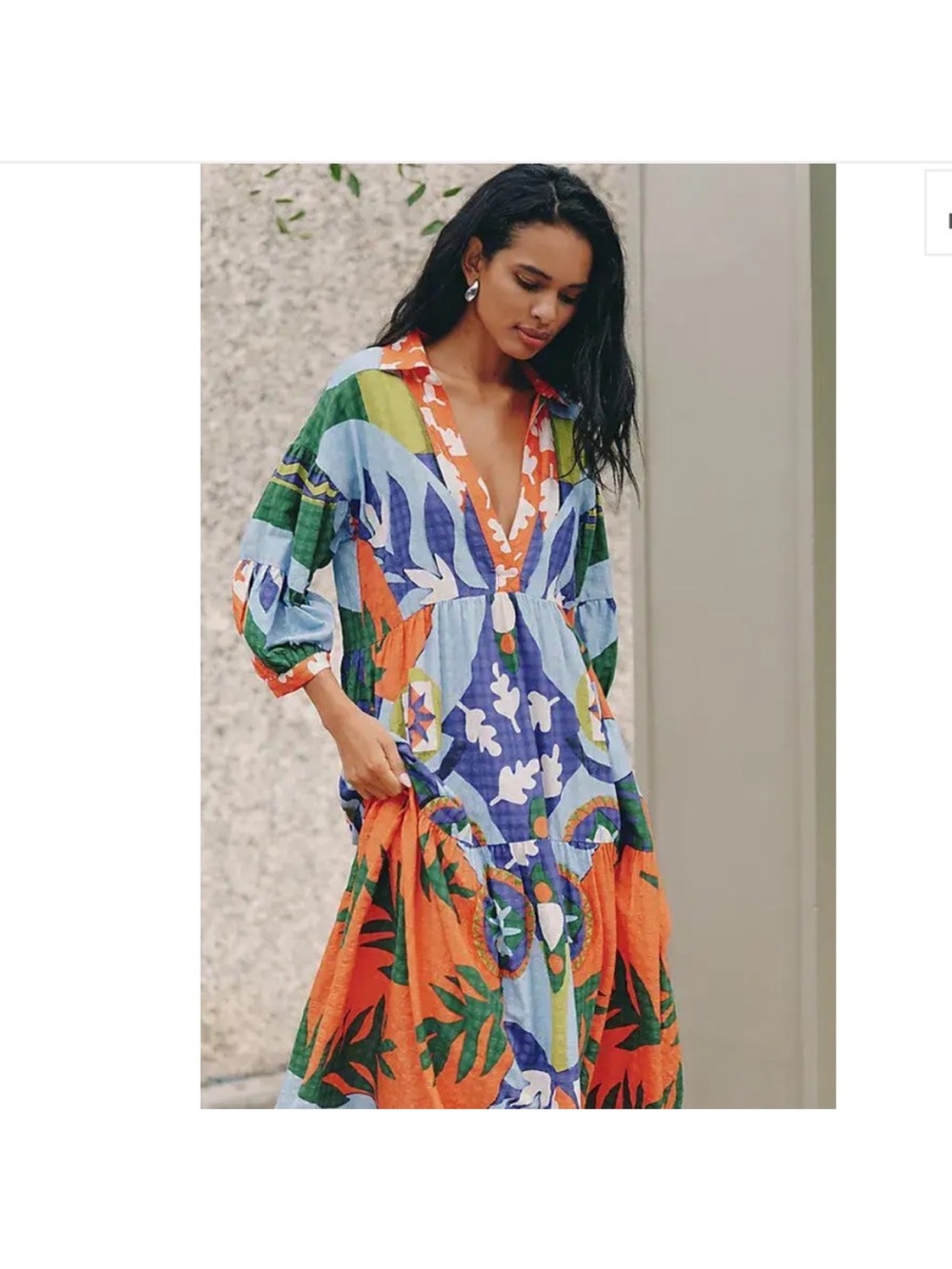 Anthropologie Celandine X Claire Johnson Carolita Maxi Dress Resort Coastal Boho - Picture 3 of 13